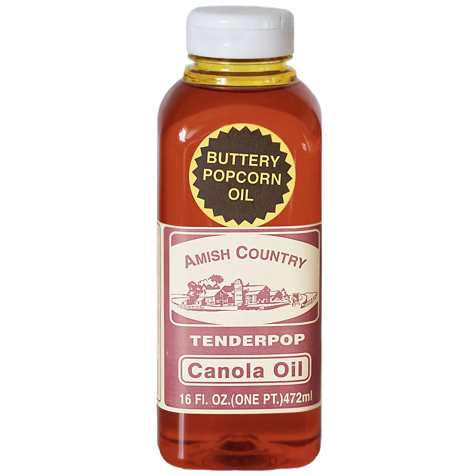 Official Amish Country Popcorn Canola Oil 16 oz. High-Performance
