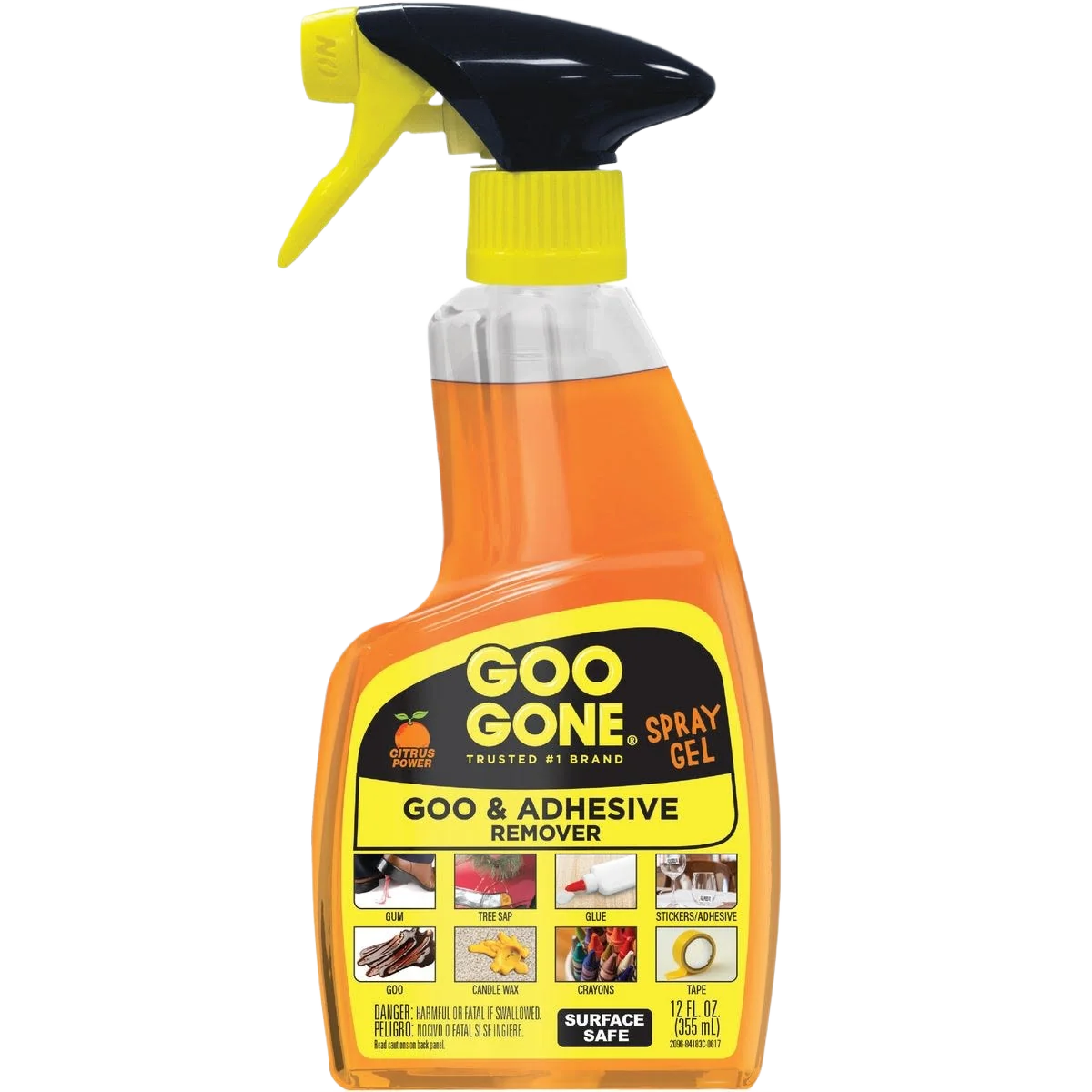 Genuine Goo Gone Spray Gel Adhesive Remover 12 oz. Reusable