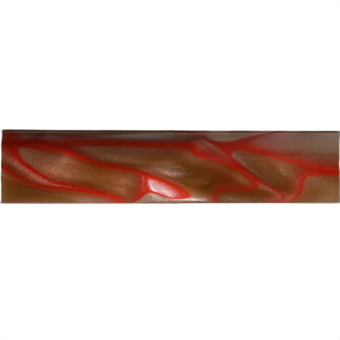High-Grade Berea Hardwoods Tequila Sunrise Acrylic Pen Blank Green