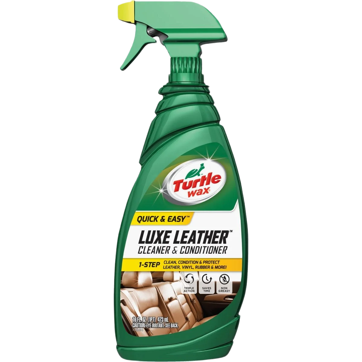 Expertly Made Turtle Wax Luxe Leather Cleaner Conditioner Trigger Spray 16 oz. Green