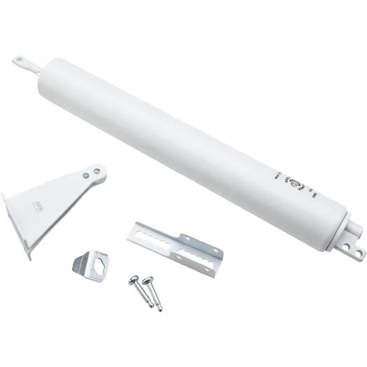 Responsible National Hardware White Heavy-Duty Pneumatic Screen Door Closer Secure