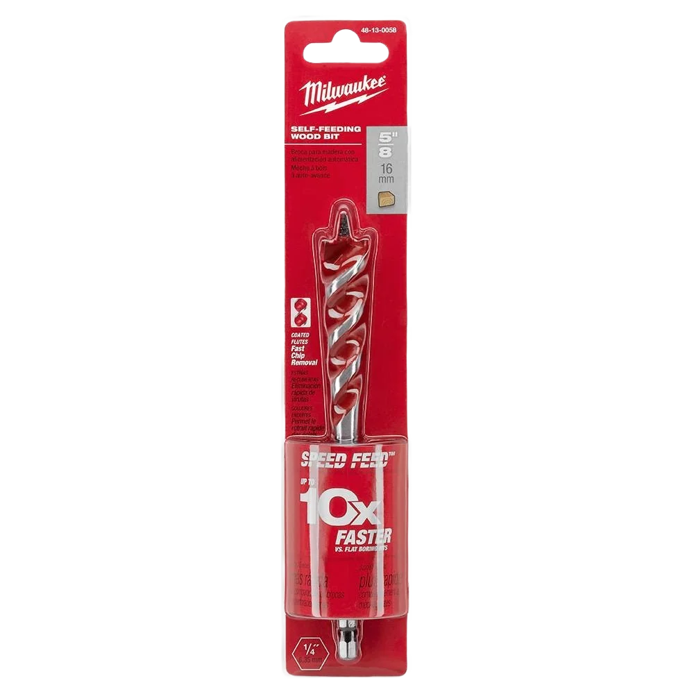 Easy-to-Use Milwaukee SPEED FEED™ 5 8 x 6 Wood Bit Innovative
