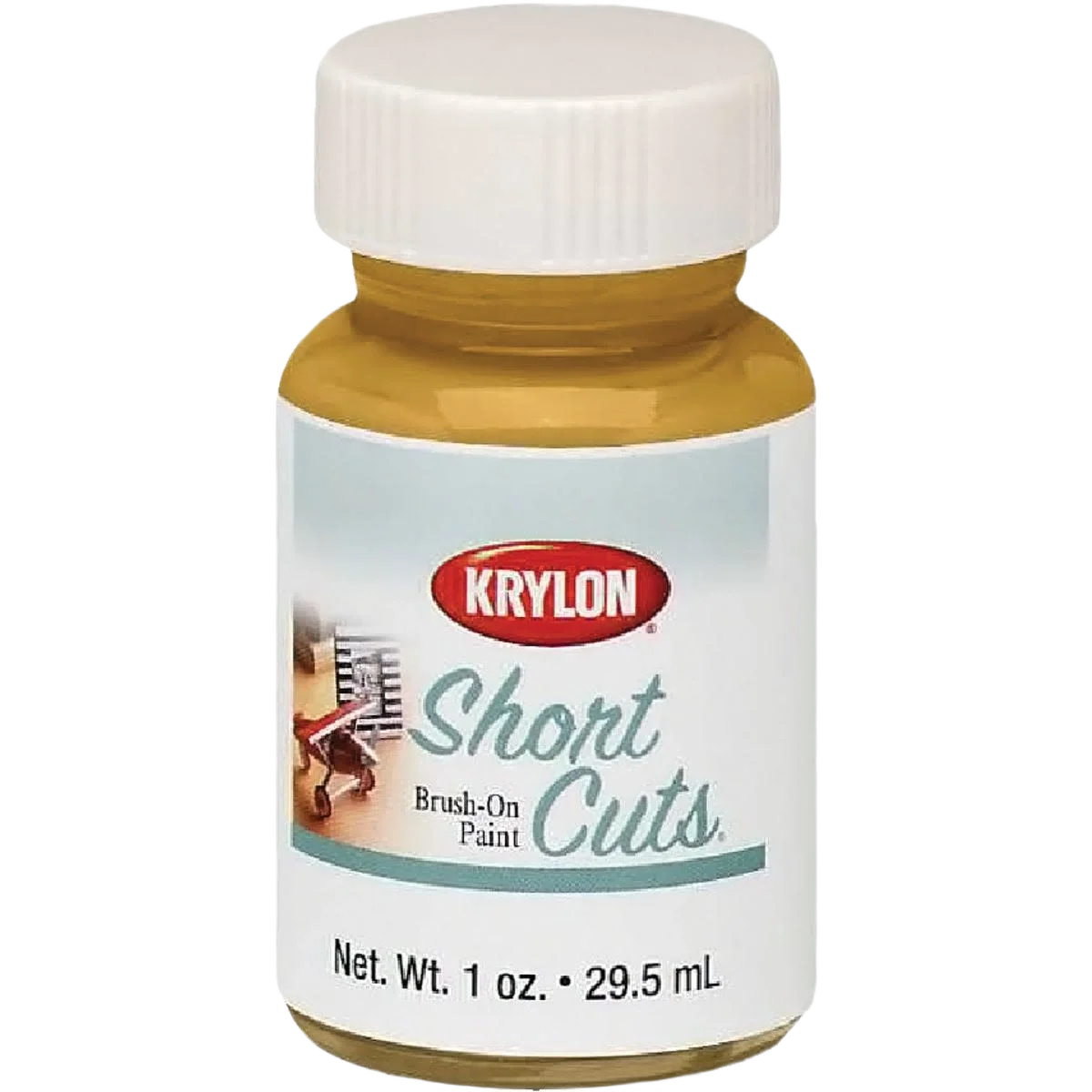 World-Class Krylon Short Cuts Gold High Gloss Hobby Paint 1 oz. Superior