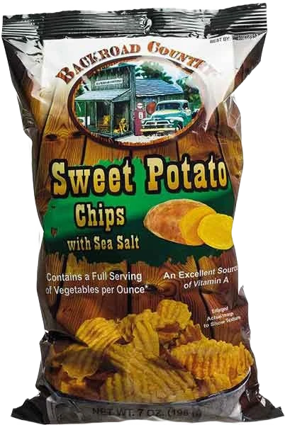 Green Backroad Country Sweet Potato Chips 7 oz. Modern