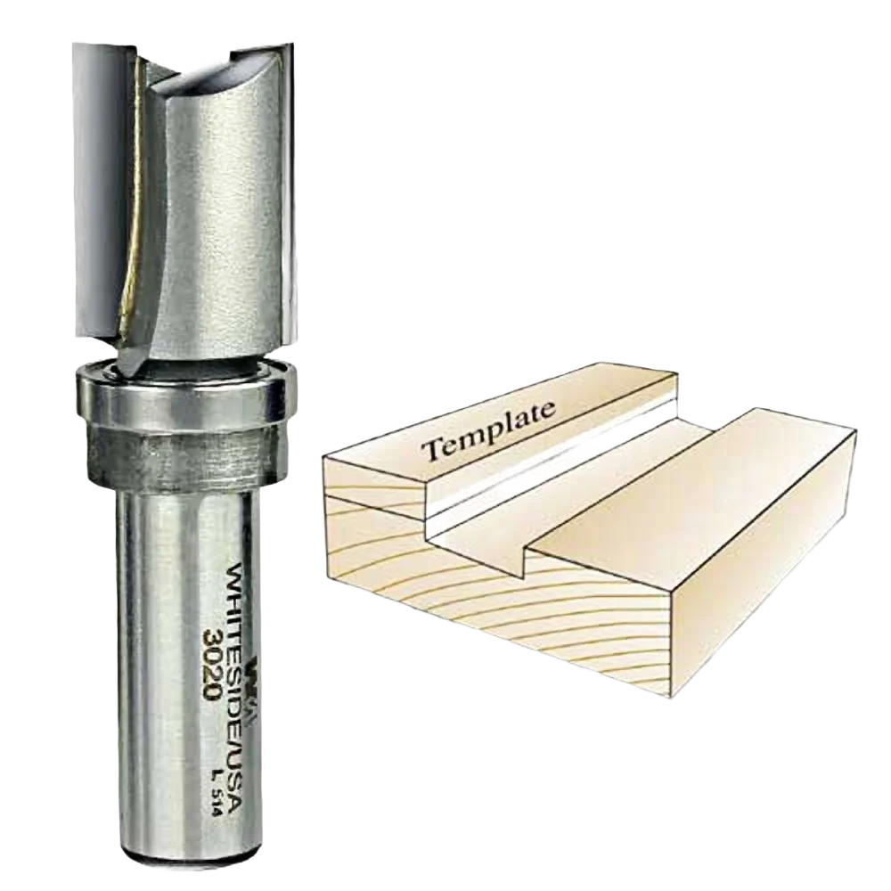 Elegant Whiteside Template Bit 1 2 in. SH x 3 4 in. CD x 1 in. CL High-Performance