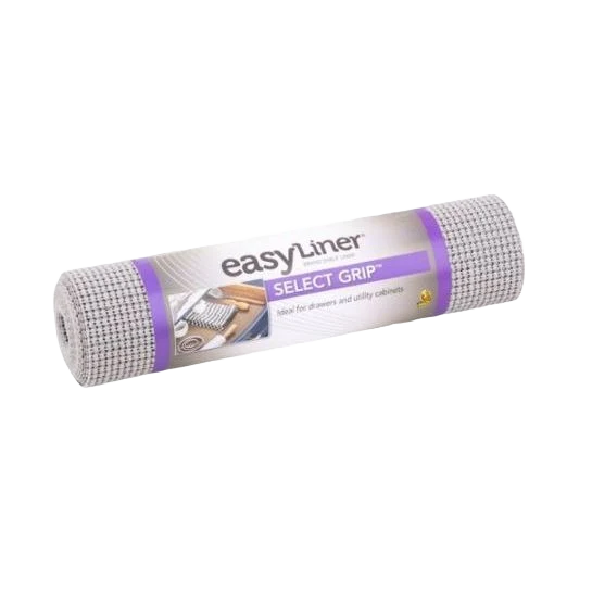 World-Class Duck Brand EasyLiner Select Grip Light Grey Shelf Liner 12 in. x 10 ft. Healthy