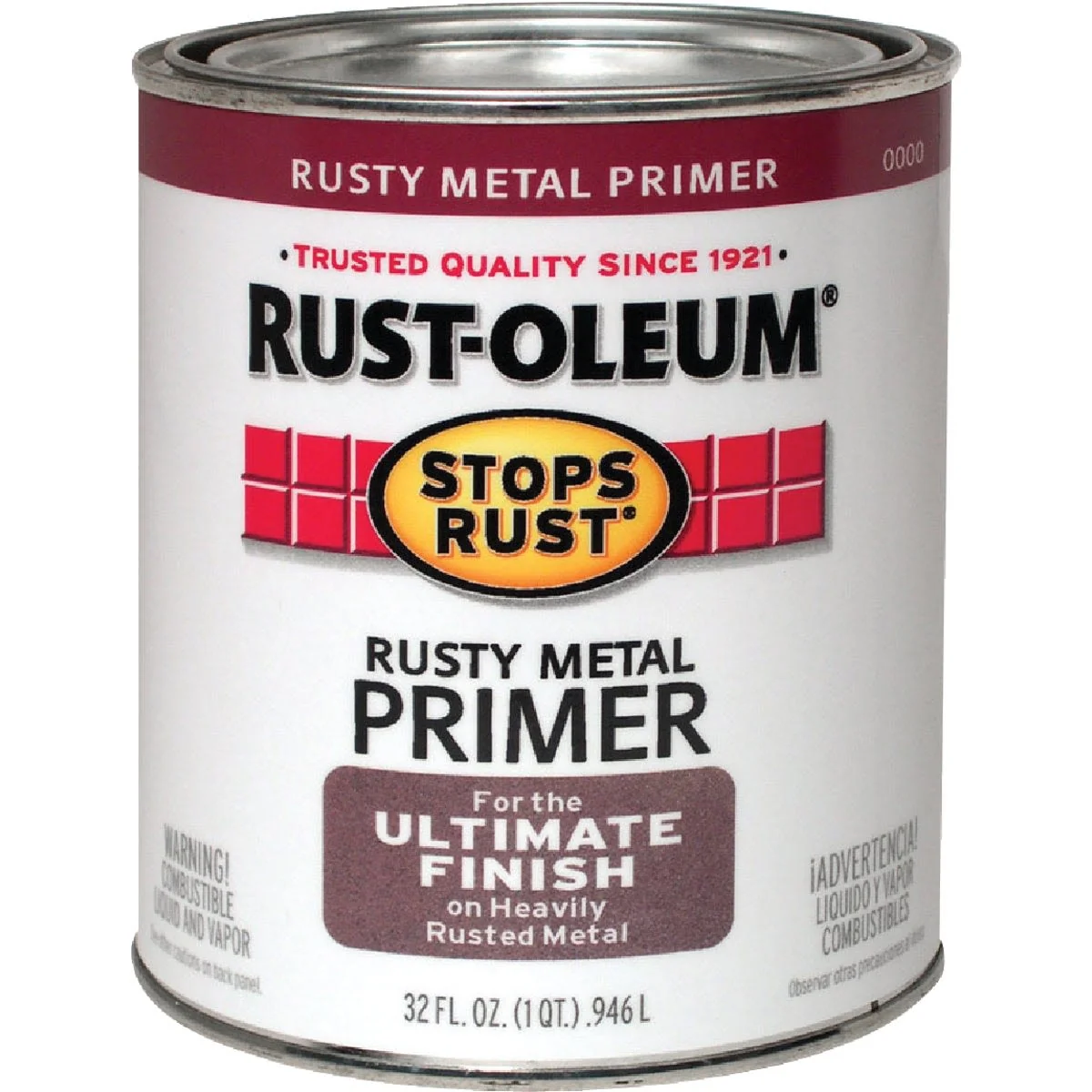 Safe Rust-Oleum Red Brown Rusty Metal Primer 1 Quart Breathable