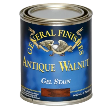 Practical General Finishes Antique Walnut Gel Stain 1 2 Pint Green