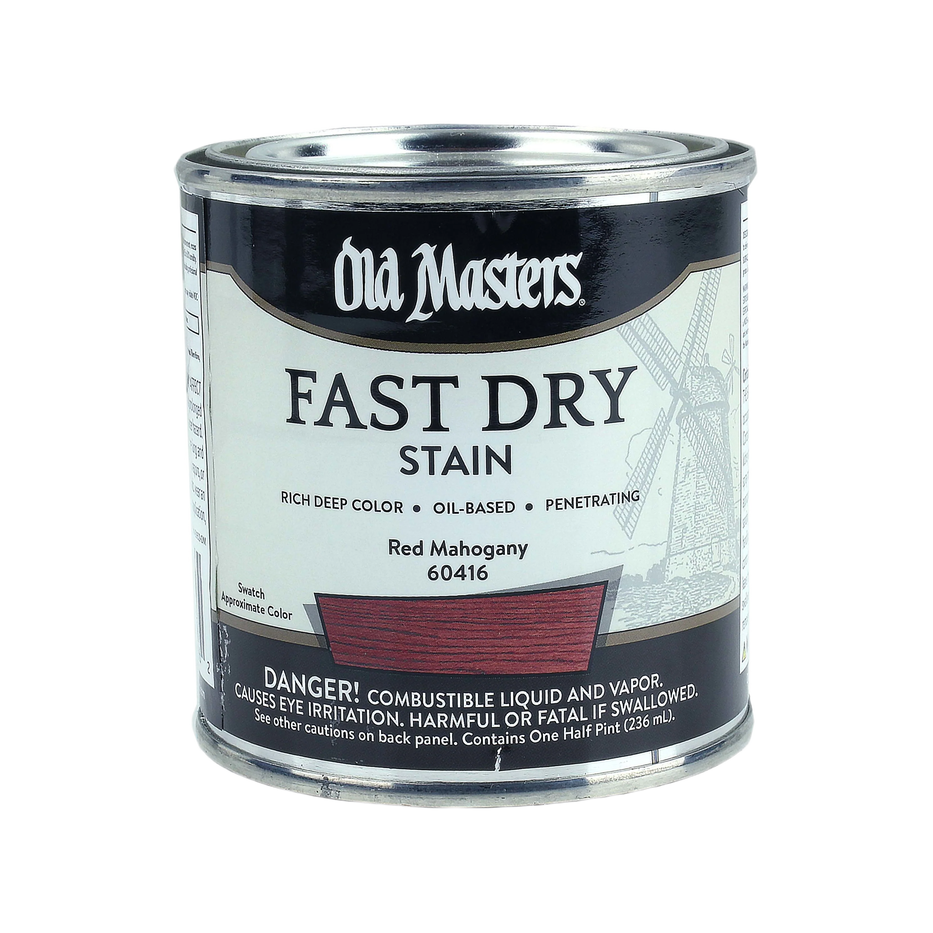 Superior Old Masters Red Mahogany Fast Dry Stain 1 Quart Expertly Made