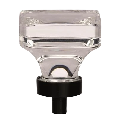 Premium Material Amerock Glacio 1-3 8 Length Clear Black Bronze Cabinet Knob User-Friendly
