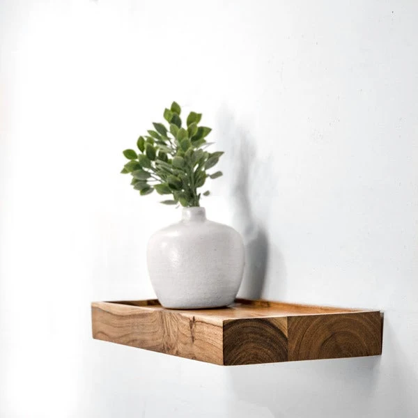 Optimized PD Home and Garden Floating Wood Shelf 16 Original