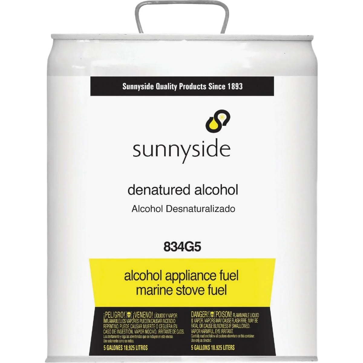 Powerful Sunnyside Denatured Alcohol Solvent 5 Gallon First-Class
