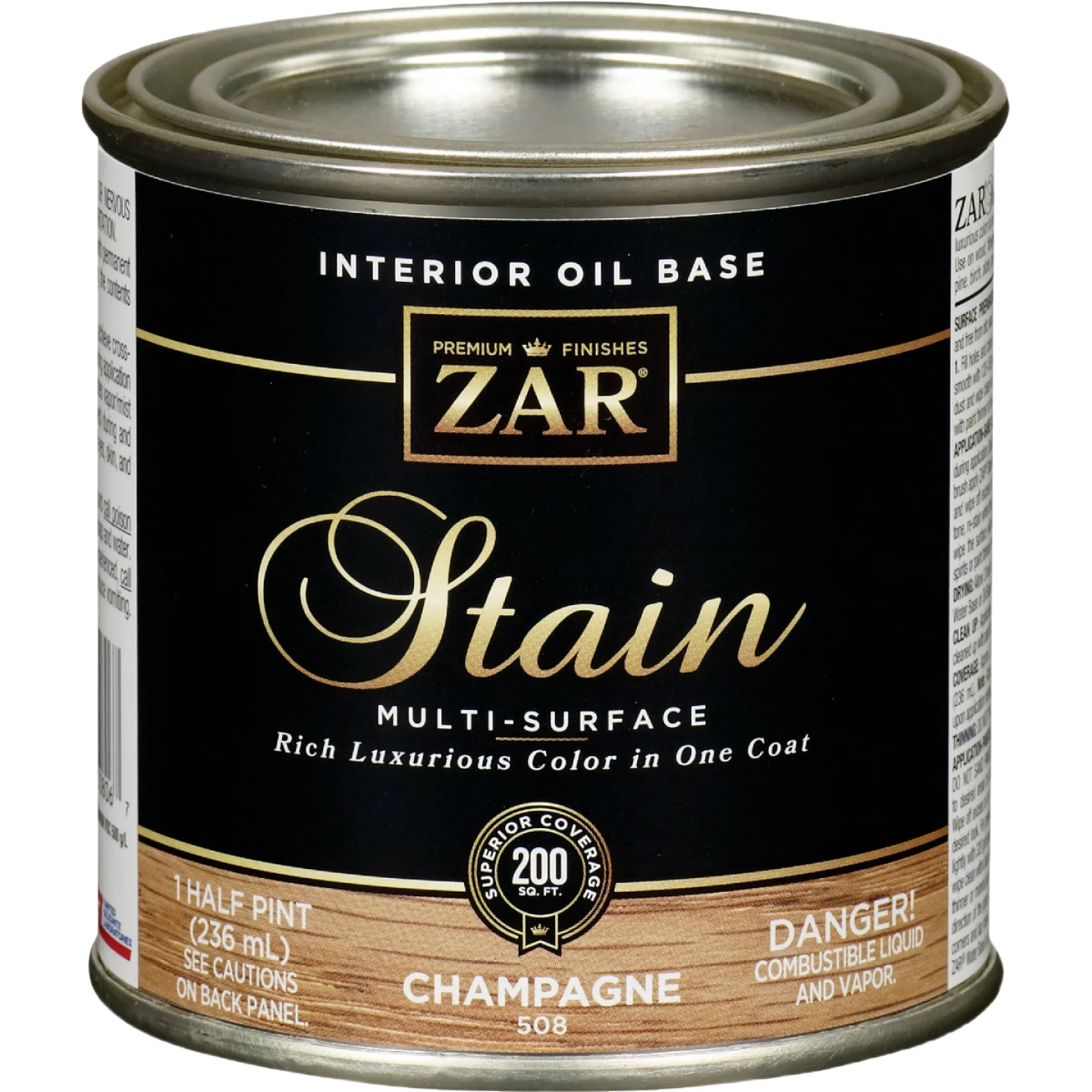 Consistent ZAR® Interior Oil Base Champagne Wood Stain 1 2 Pint Exceptional
