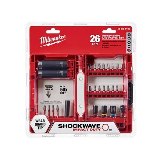Fashionable Milwaukee SHOCKWAVE™ Impact Duty™ 26-PC Drive and Fasten Set Carefully Designed
