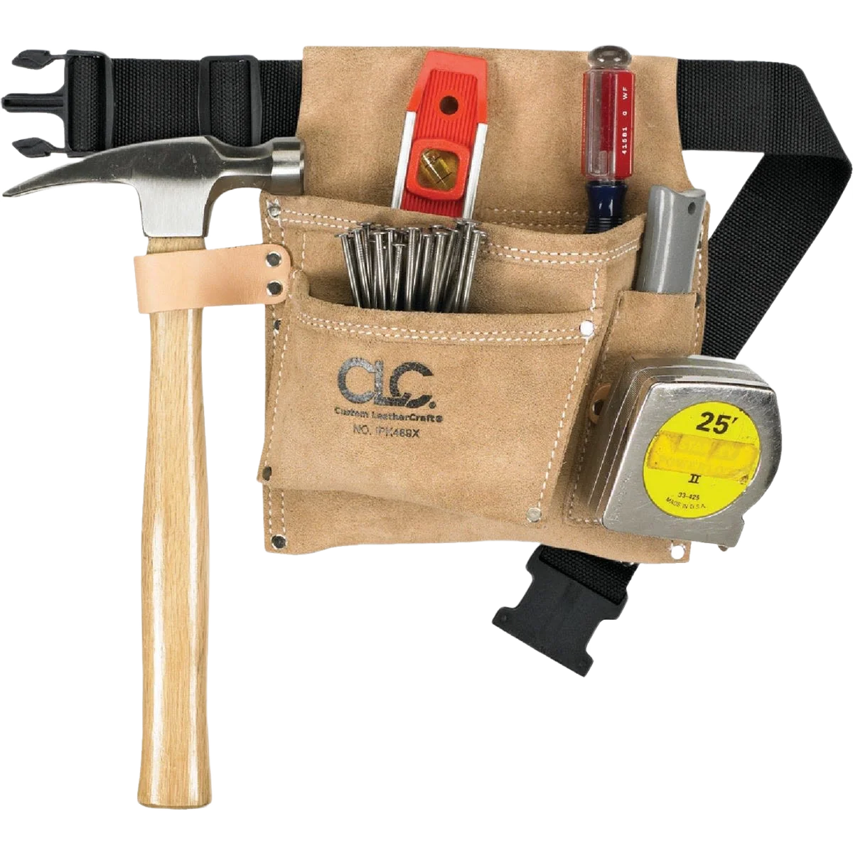 Effective CLC Work Gear 3-Pocket Nail Tool Bag Authentic