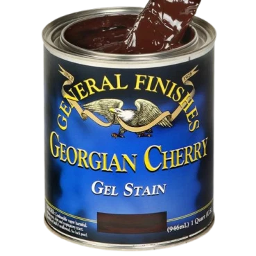 Outstanding General Finishes Georgian Cherry Gel Stain 1 2 Pint Authentic