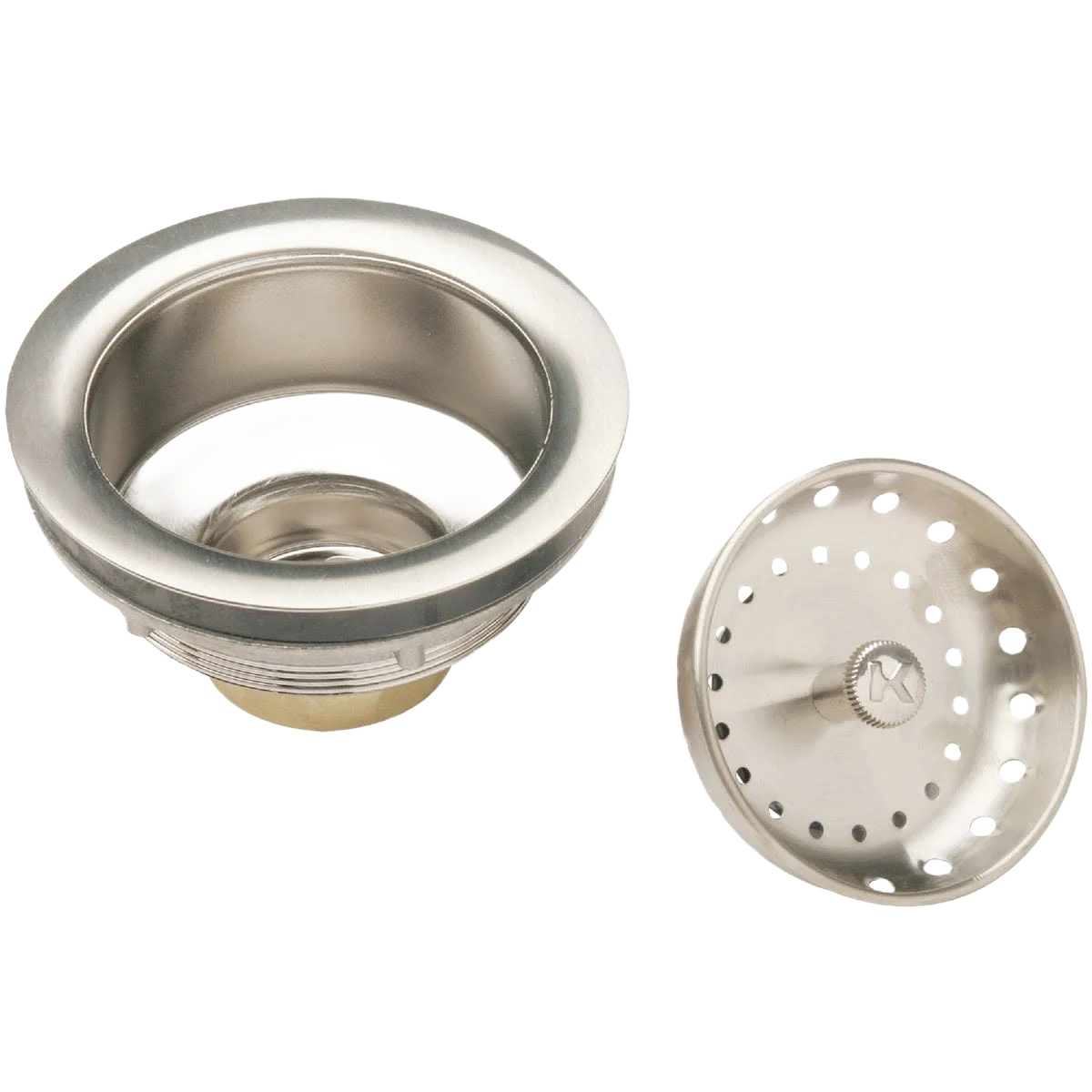 Professional Do it Brushed Nickel Basket Strainer Assembly Crafted