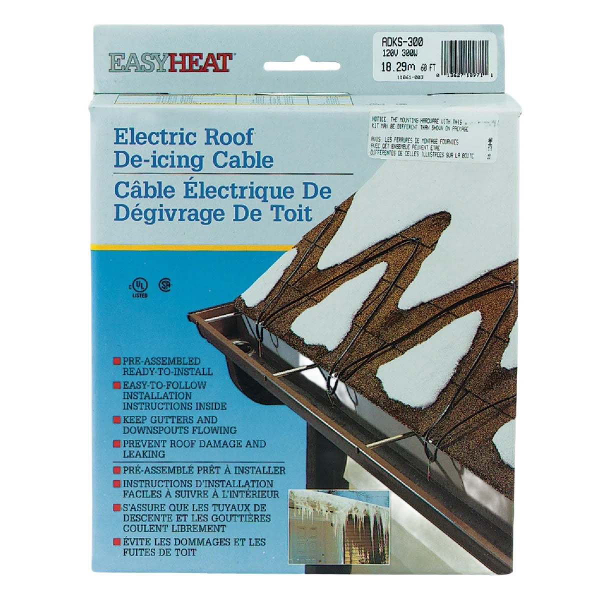 Proven Easy Heat 60 Ft. 120V 5W Roof De-Icing Cable Excellent