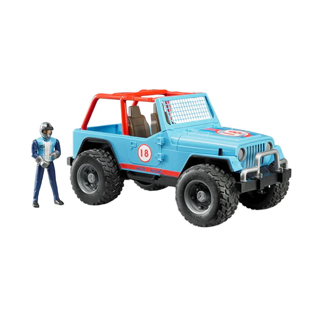 Safe Bruder Jeep Cross Country Racer Blue w Driver World-Class