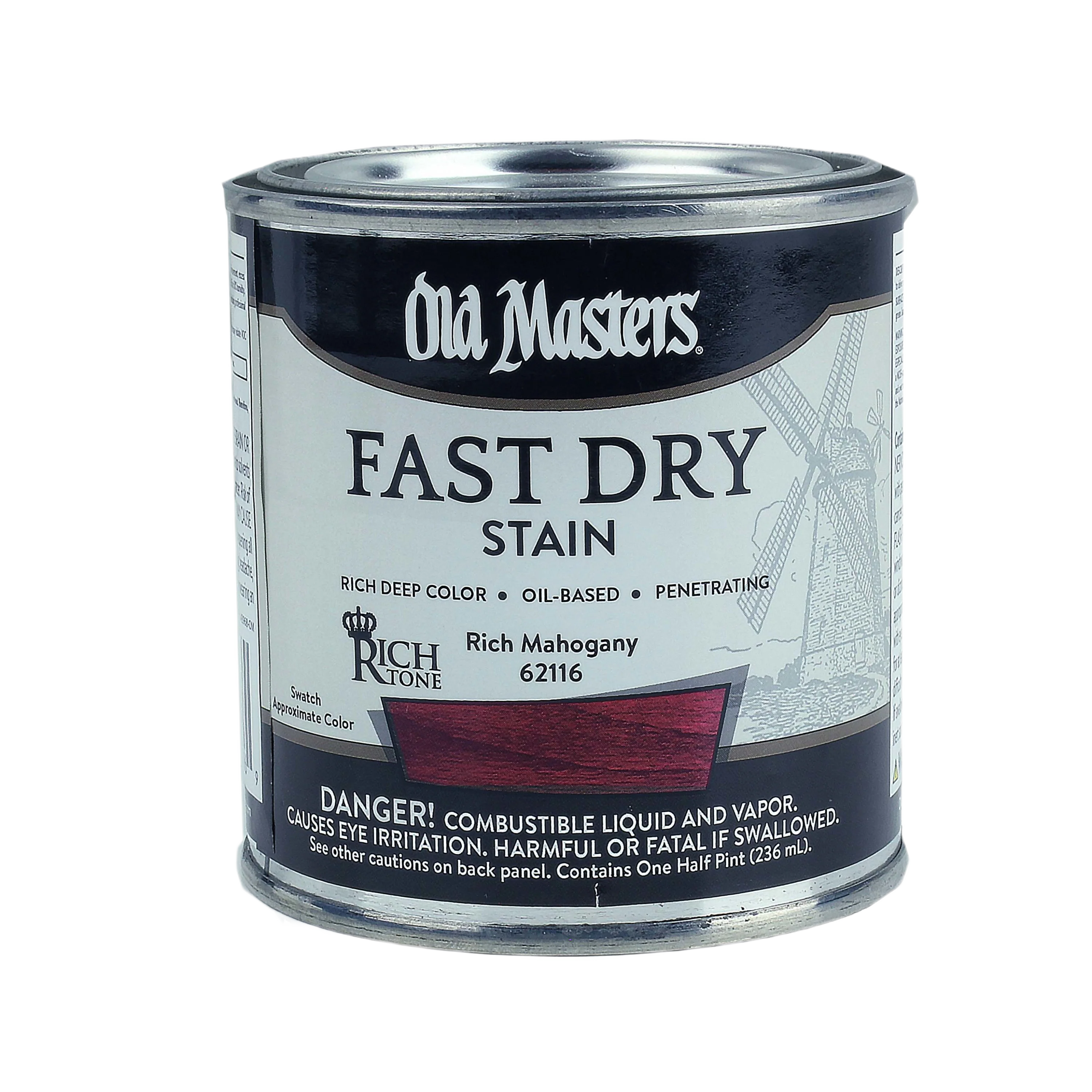 Trendy Old Masters Rich Mahogany Fast Dry Stain 1 2 Pint Eco-Friendly