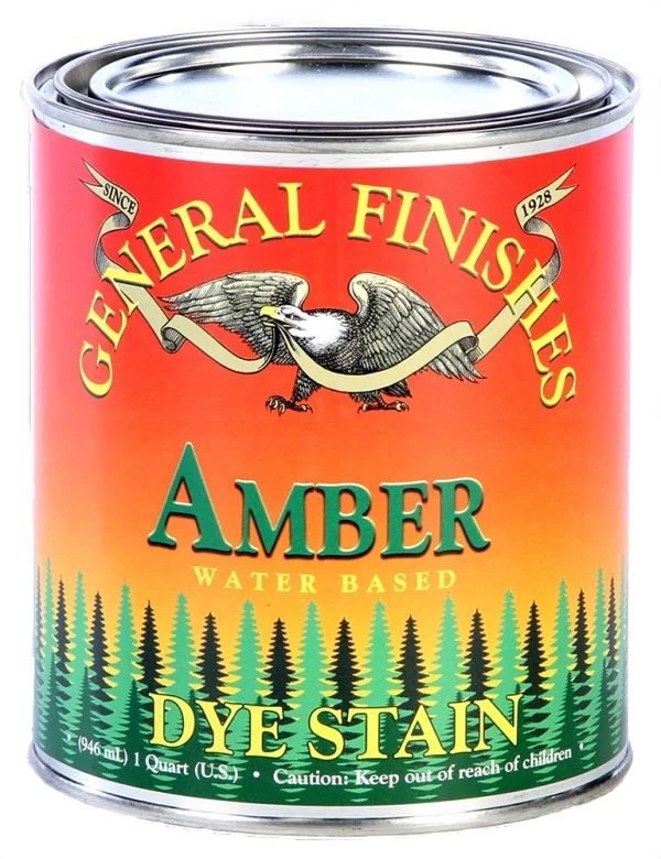 Luxury General Finishes Amber Water Based Dye Stain 1 Pint Original