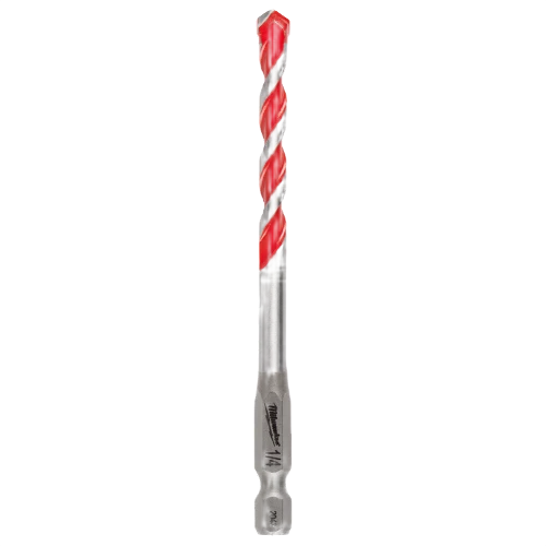 Green Milwaukee 1 4 x 4 Carbide-Tipped Hammer Drill Bit Certified