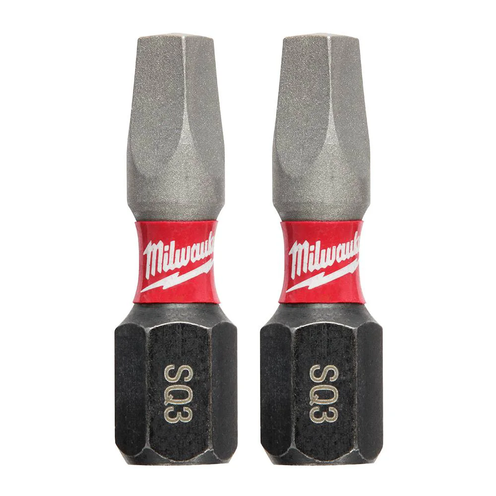 Elegant Milwaukee SHOCKWAVE™ Impact Duty 1 Square Recess 3 Insert Bits 2 PK Relaxed