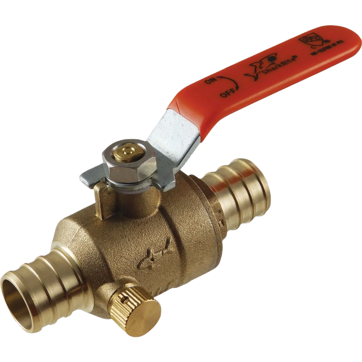 Advanced SharkBite 1 2 Brass Barb Ball Valve with Drain Expertly Made