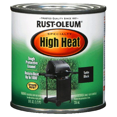 Relaxed Rust-Oleum Specialty High Heat Brush-On Bar-B-Que Black Enamel 1 Pint Reliable