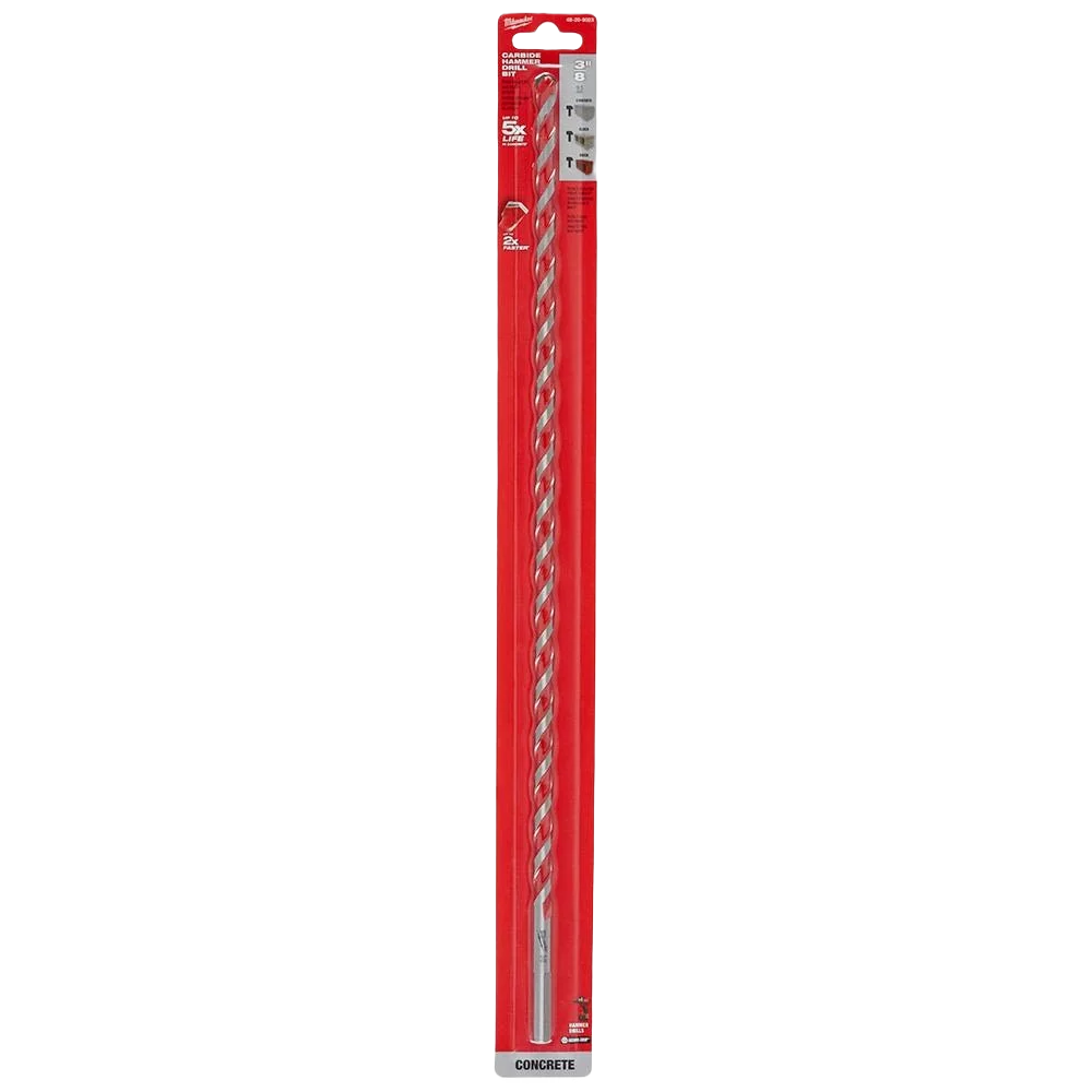 Official Milwaukee SHOCKWAVE™ 3 8 x 18 Carbide-Tipped Hammer Drill Bit Environmentally Friendly