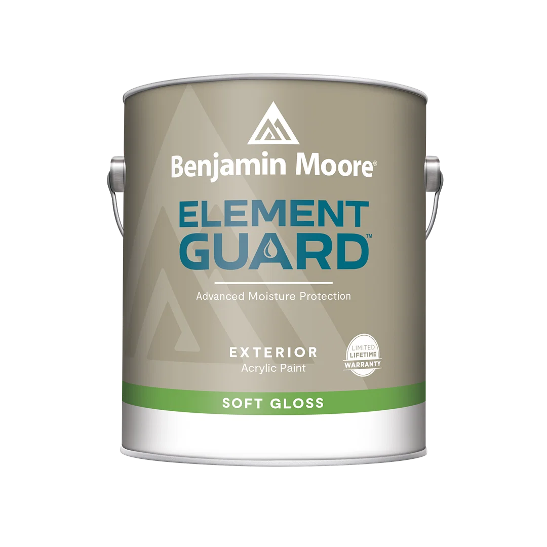 First-Class Benjamin Moore Element Guard® Soft Gloss Exterior Base 2 Paint 1 Gallon High-End