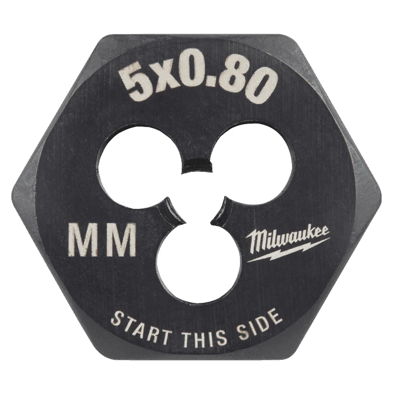 Authentic Milwaukee M5-0.80 mm Metric 1 Hex Threading Die Fine