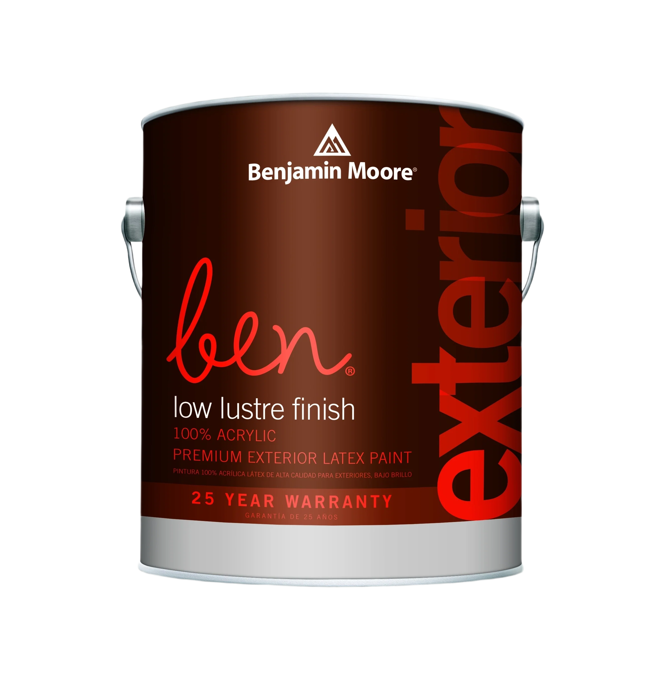Modern Benjamin Moore Ben White Low Lustre Finish Exterior Paint 1 Quart Soft