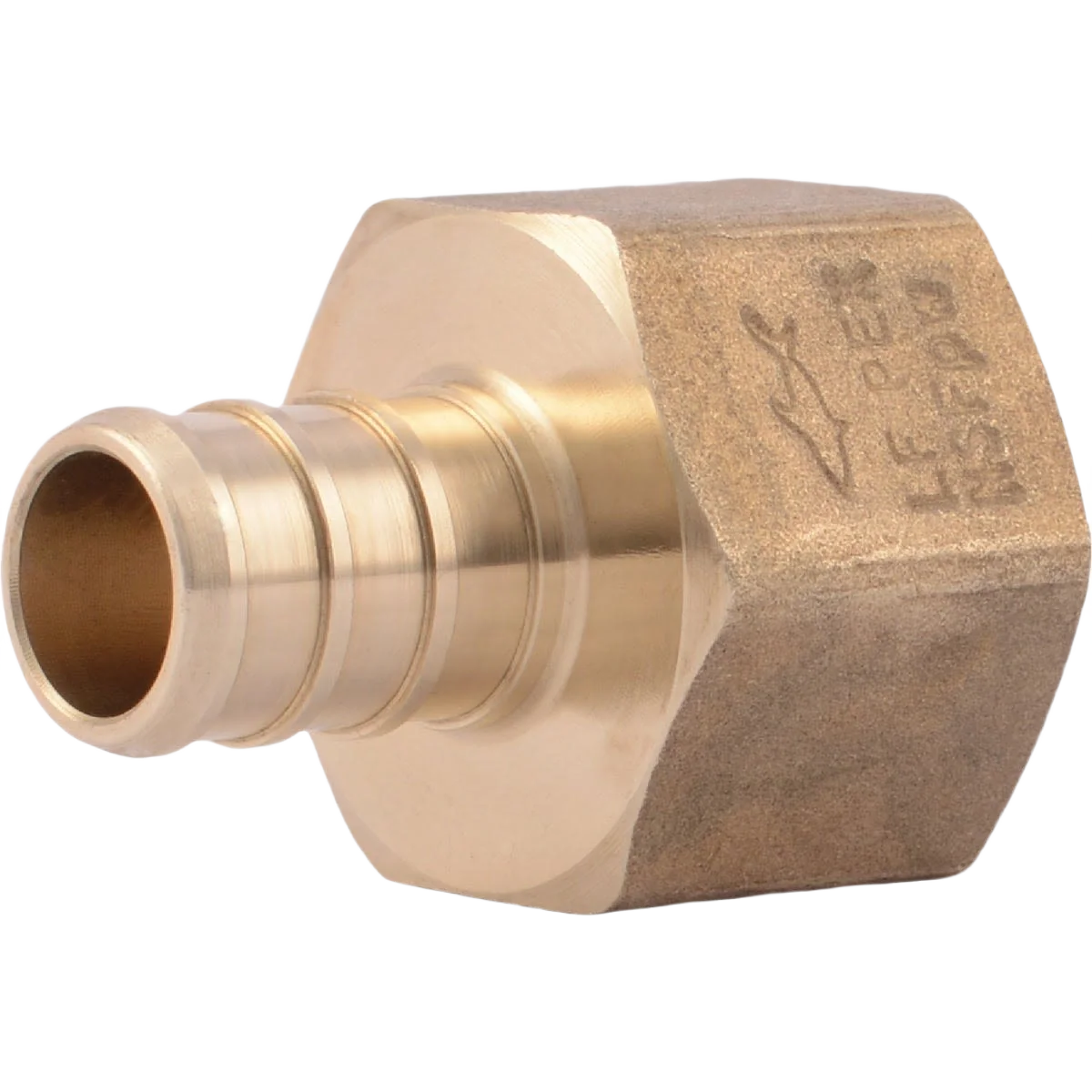 High-Performance SharkBite 1 2 Barb x 1 2 FIP PEX Brass Adapter Reusable