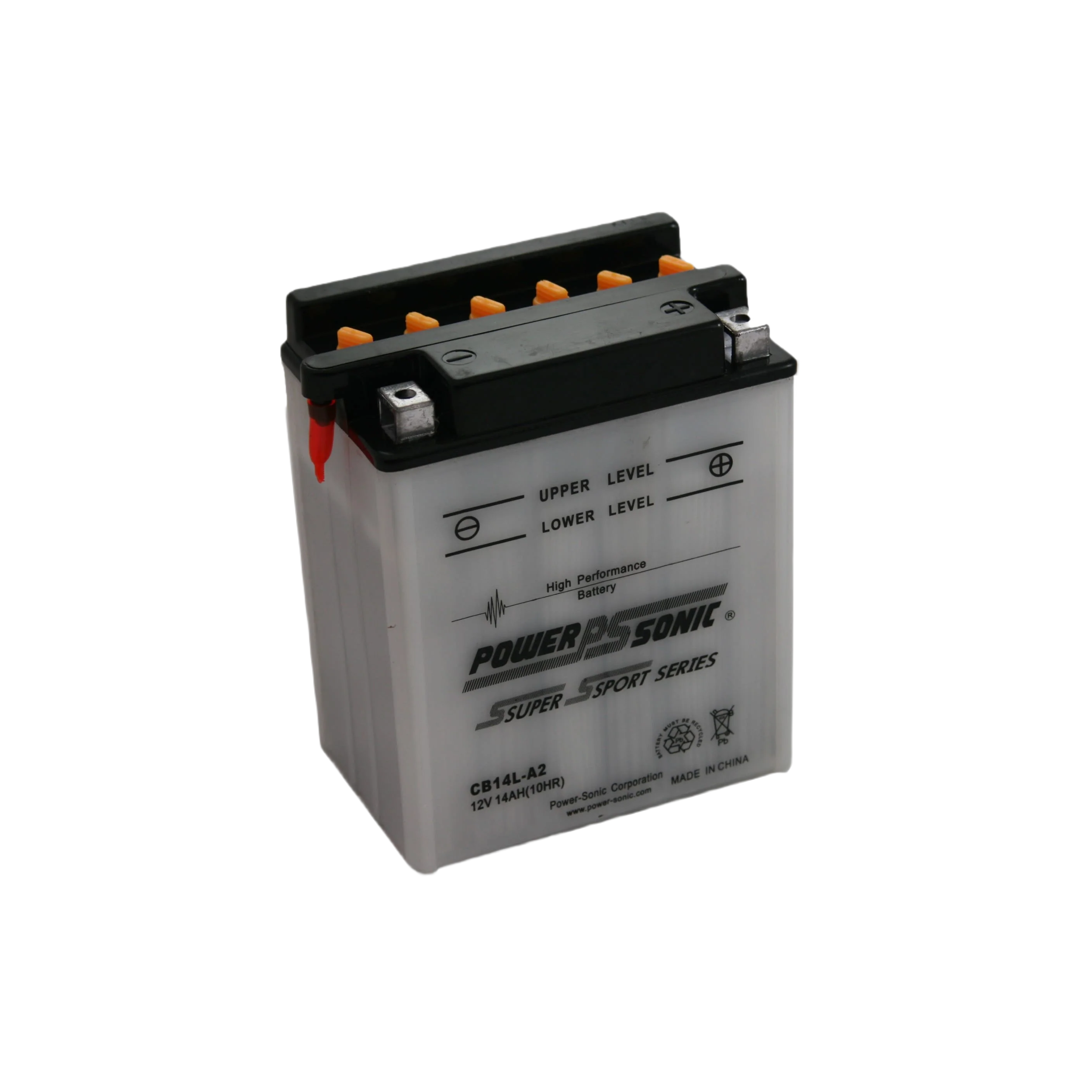 High-Quality PowerSonic CB14L-A2 Replaces 12N14-3A MotorCycle Conventional Battery Authentic