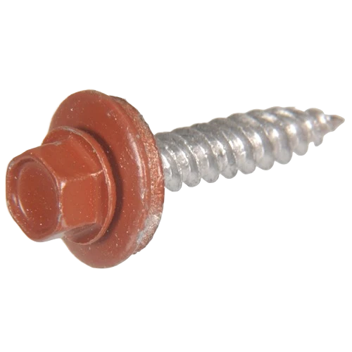 Detailed Hillman 10 X 1-1 2 In. Red Painted Head Self Piercing Sheeter Screw Professional