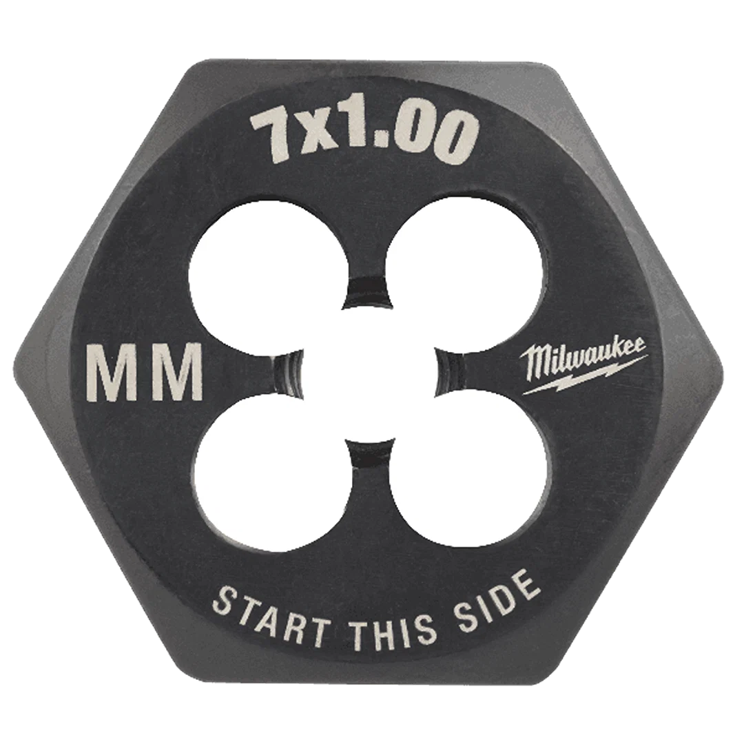 Trendy Milwaukee M7-1 mm Metric 1 Hex Threading Die Long-Lasting