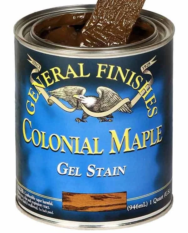 Enhanced General Finishes Colonial Maple Gel Stain 1 Pint Fine