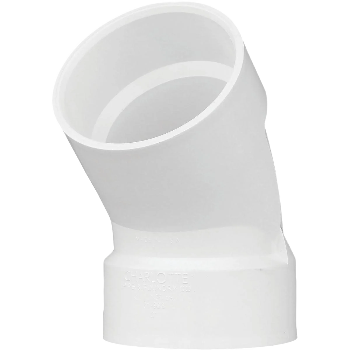 Verified Charlotte Pipe 3 In. 45 Deg. DWV Short Radius PVC Elbow Convenient