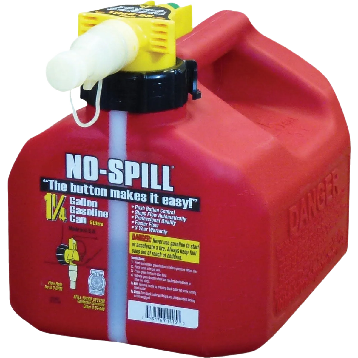 Secure No-Spill Fuel Can Professional