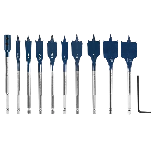 Professional Bosch 10 Piece Daredevil™ Standard Spade Bit Set Pure