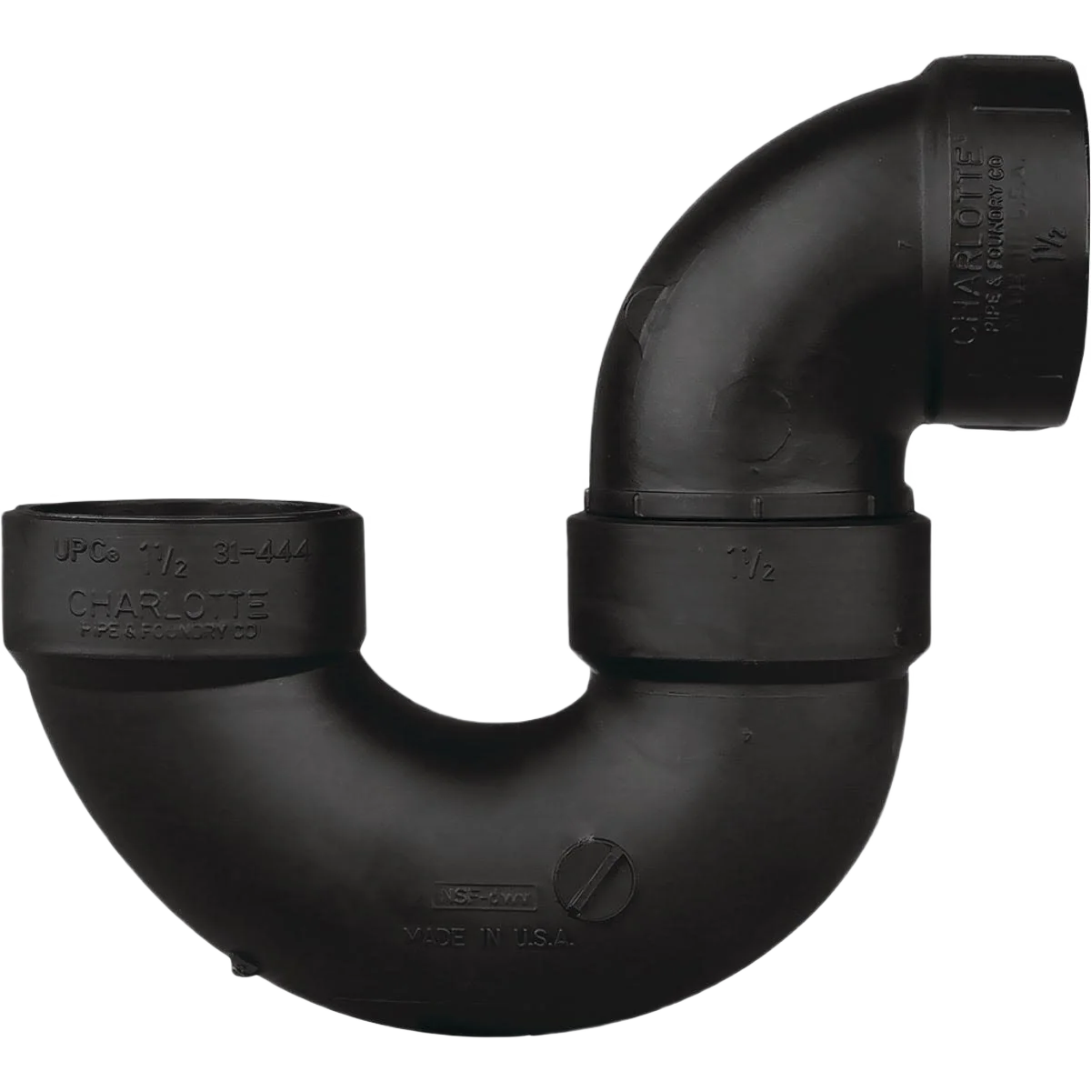 Selected Charlotte Pipe 2 In. Black ABS P-Trap Innovative
