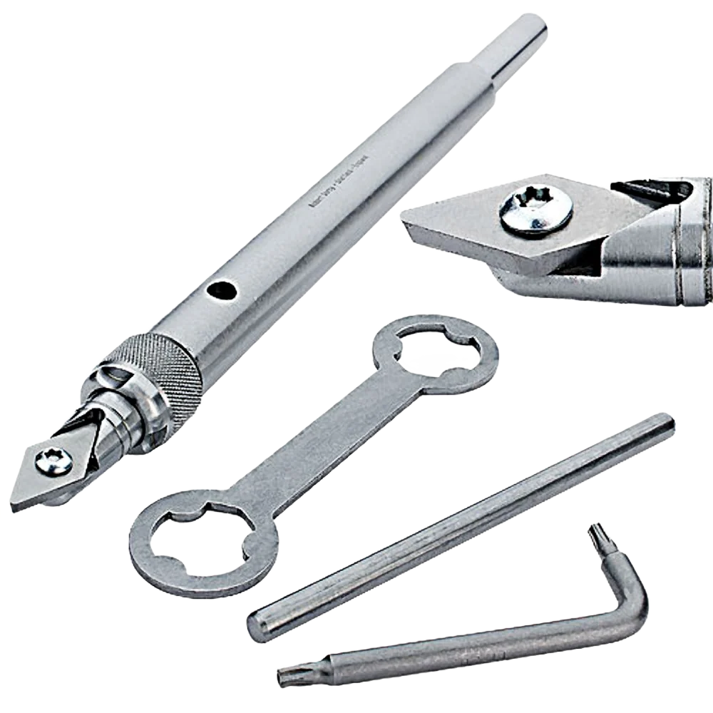 Next-Generation Sorby TurnMaster Shank w Detail Point TCC Cutter Effective