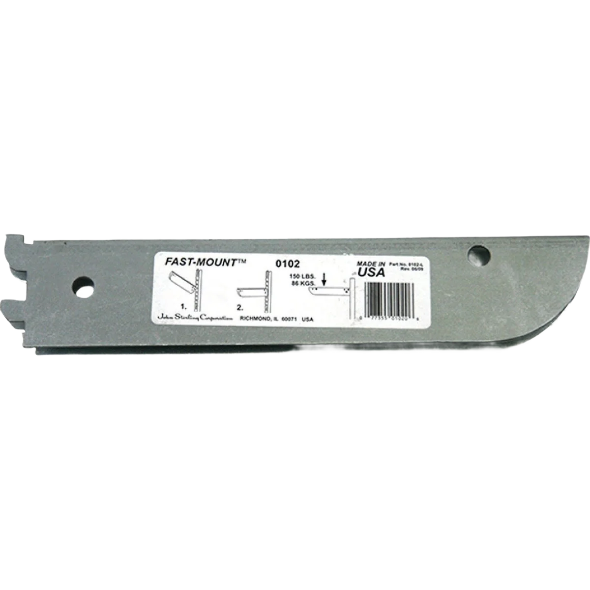 User-Friendly John Sterling Fast-Mount Double Shelf Bracket Versatile
