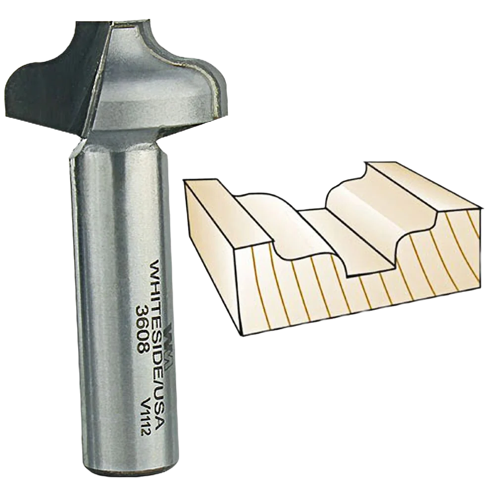 Trusted Whiteside Plunge Ogee Bit 1 2 in. SH x 3 16 in. R Natural