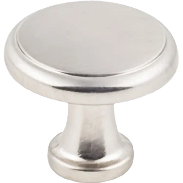 Solid Kasa 10-Pack Flat Knob Satin Nickel 1 3 16 in. Responsible
