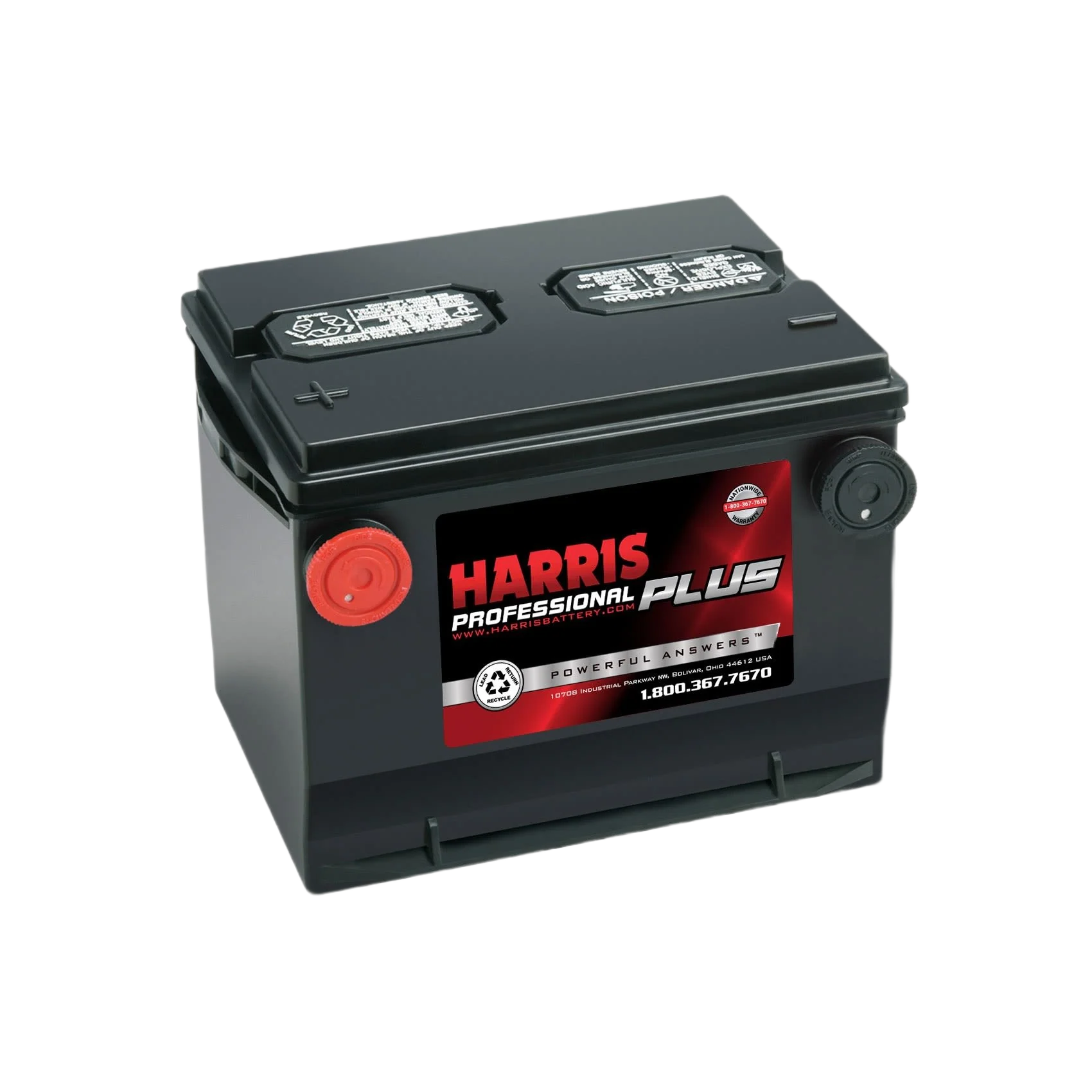 Secure Harris 75-72 12Volt Flooded Lead Acid Battery Organic