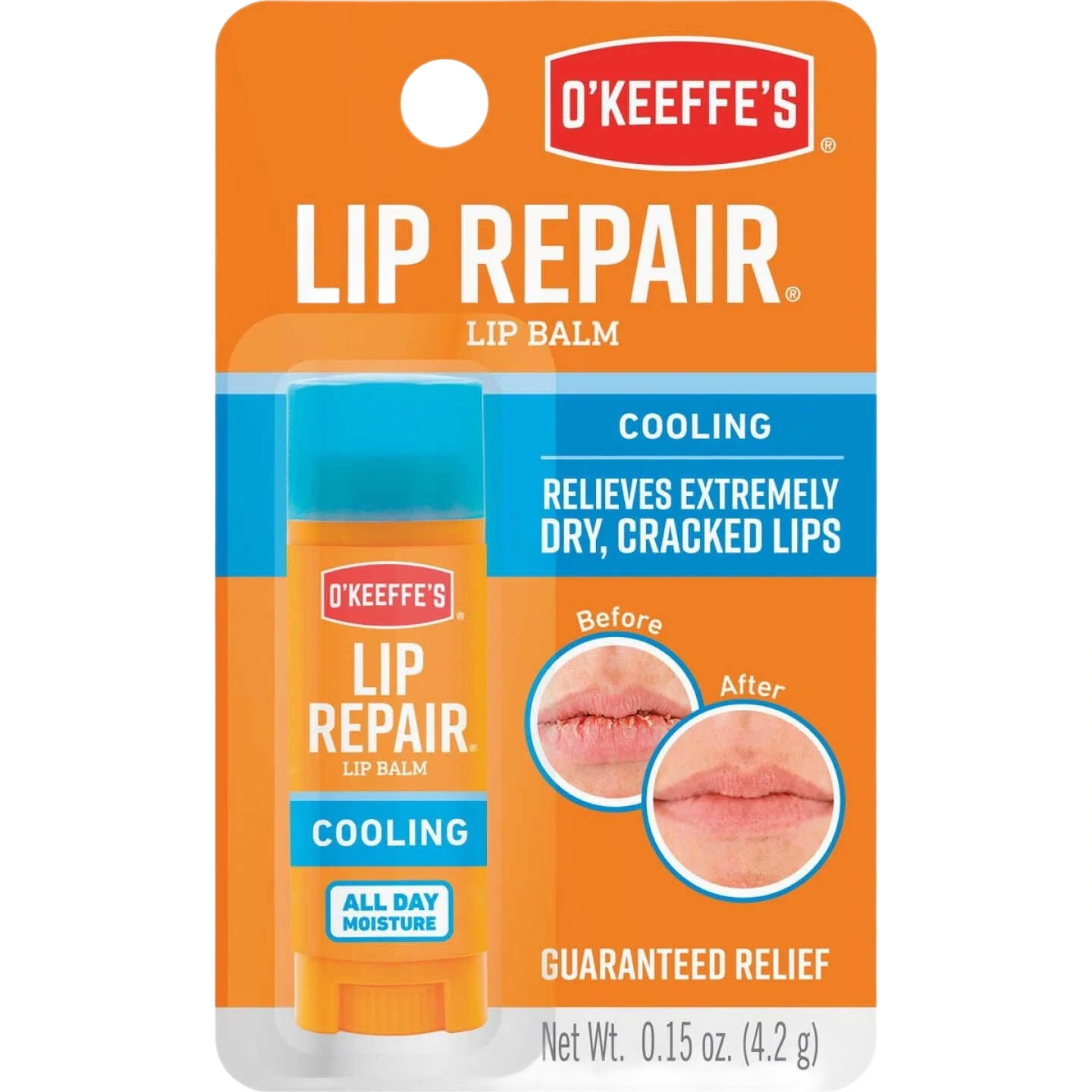 Pure O'Keeffe's Cooling Relief Unflavored Lip Balm 0.15 oz. Unique