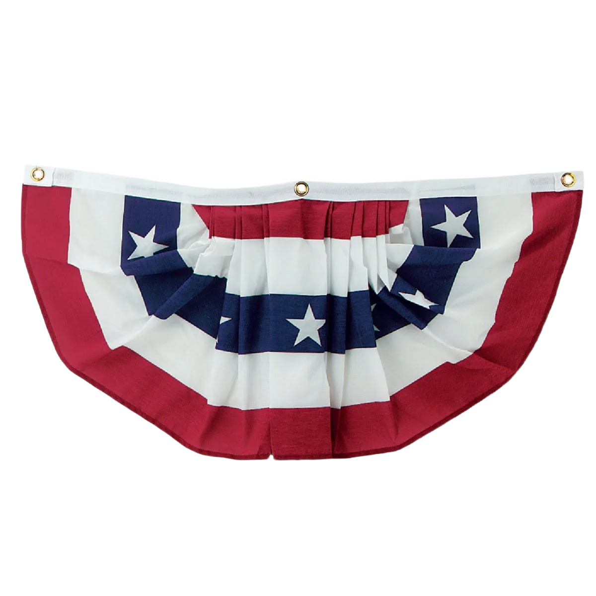 Organic Valley Forge Polycotton Fan Flag Bunting 1 ft. W. x 3 ft. L. Green