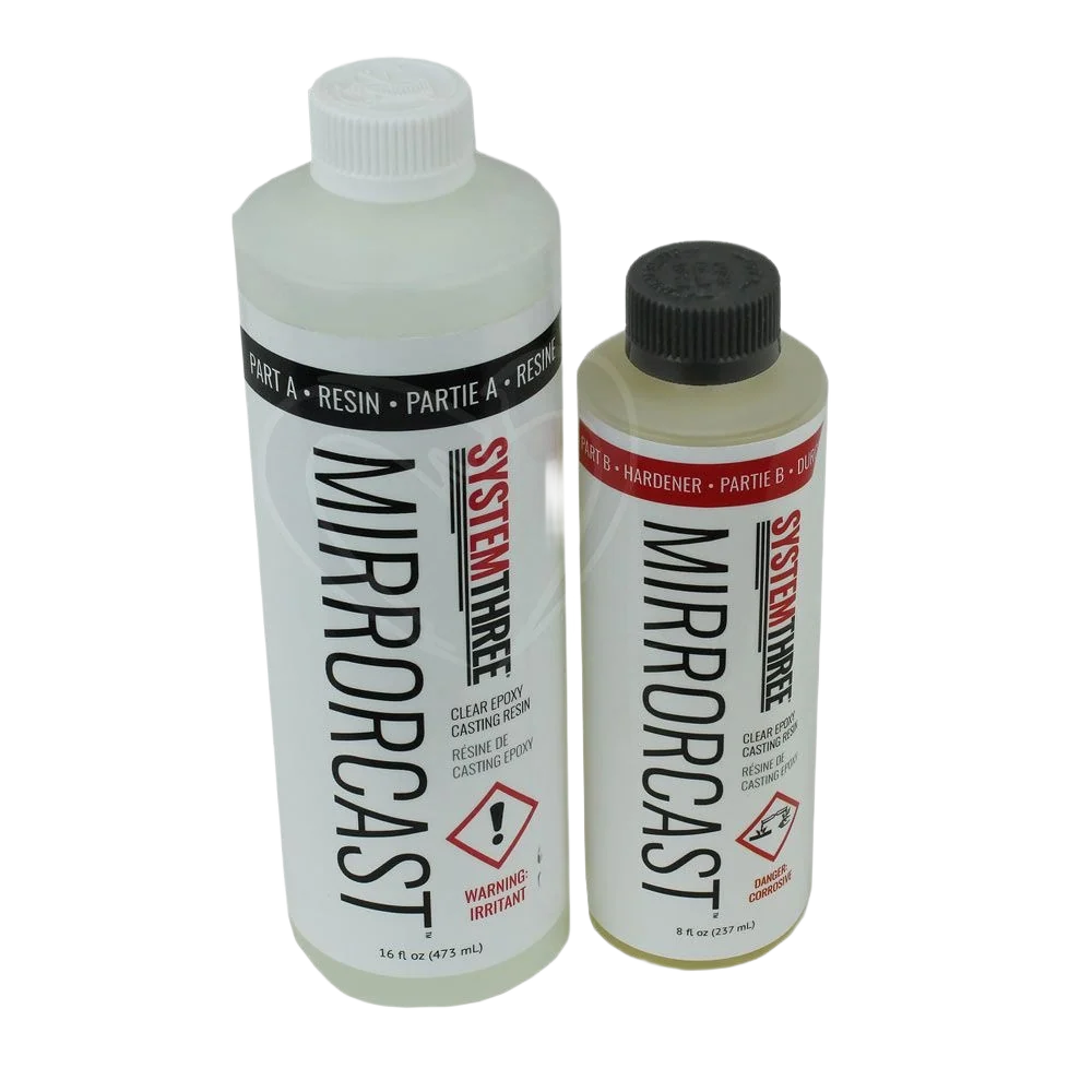 Contemporary System Three Mirrorcast Clear Epoxy Casting Resin Kit 1.5 Pint Exclusive